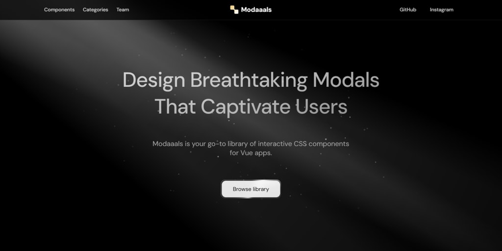 Modals Website